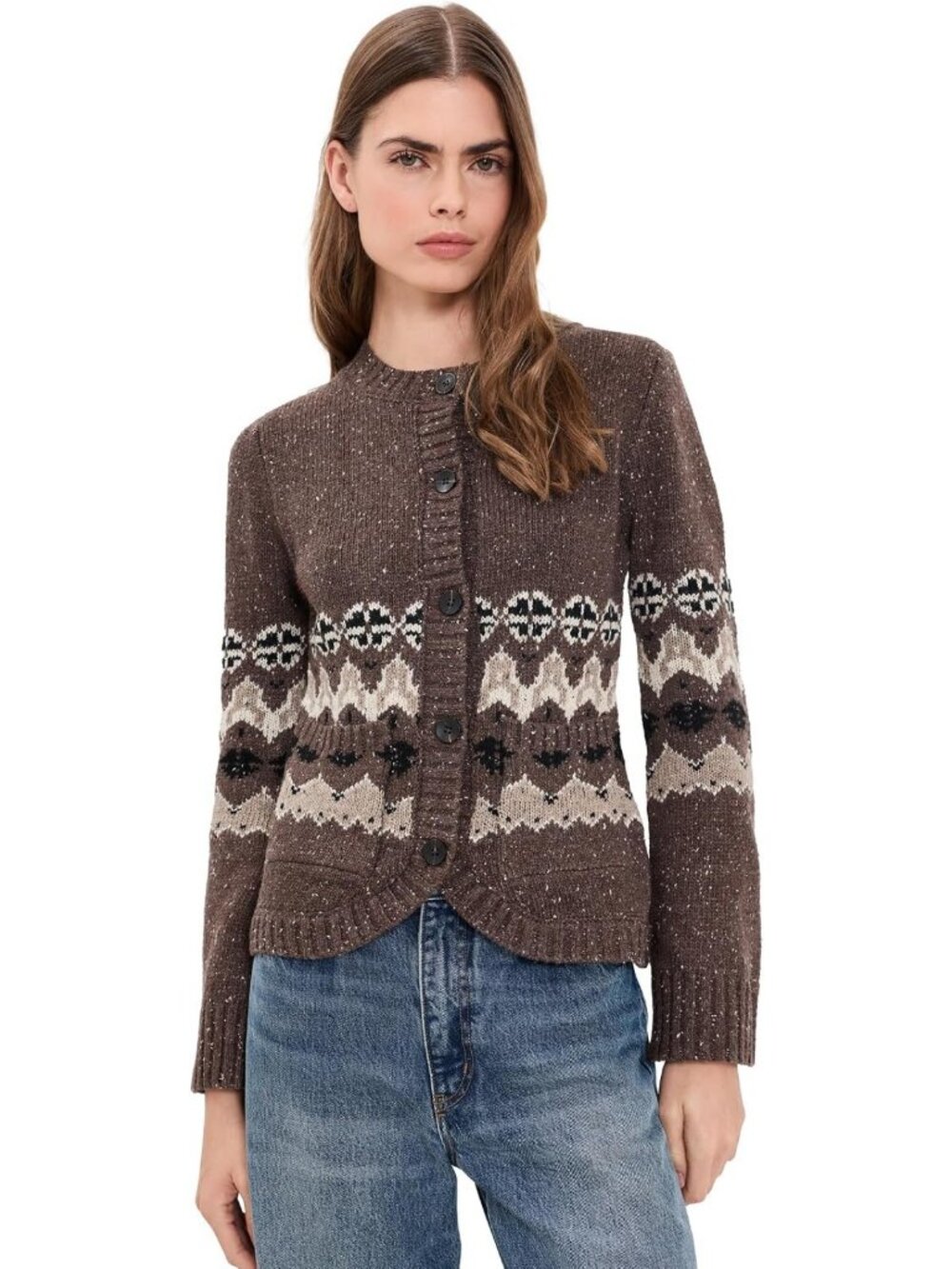 Cozy Women's Rounded Hem Cardigan - Soft, Stylish Layering Piece for Fall